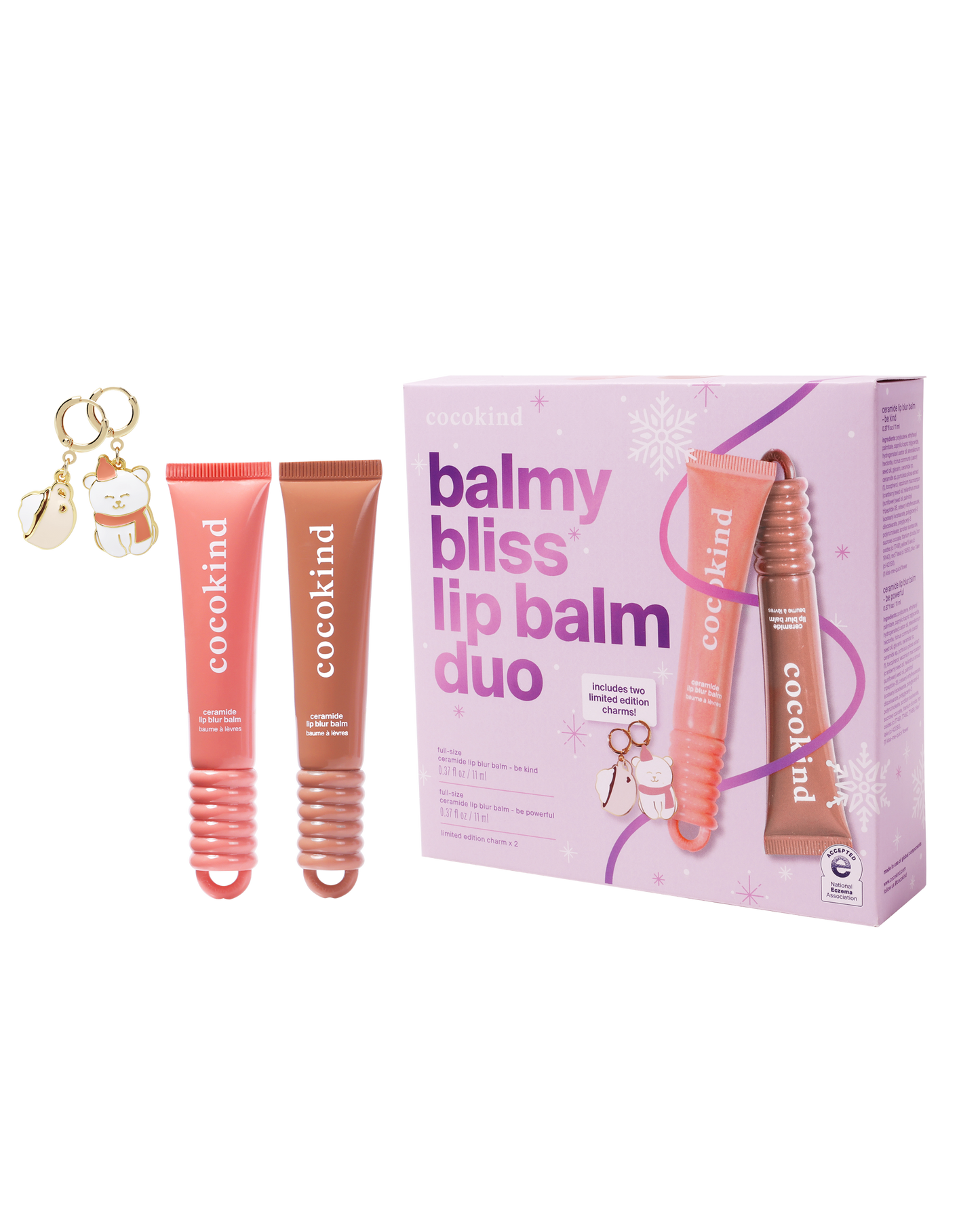 Balmy Bliss Lip Balm Duo Kit with 2 Charms