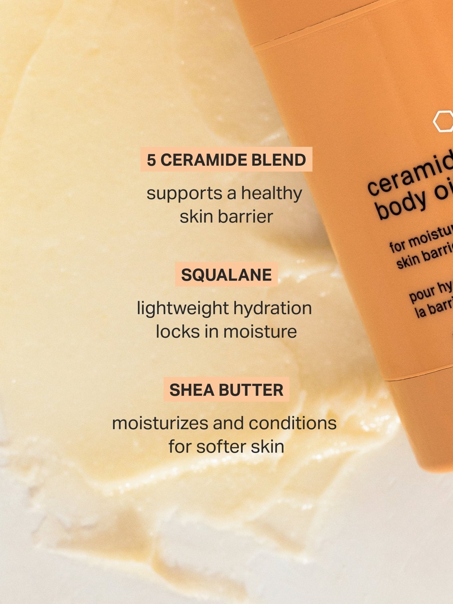 ceramide body oil stick