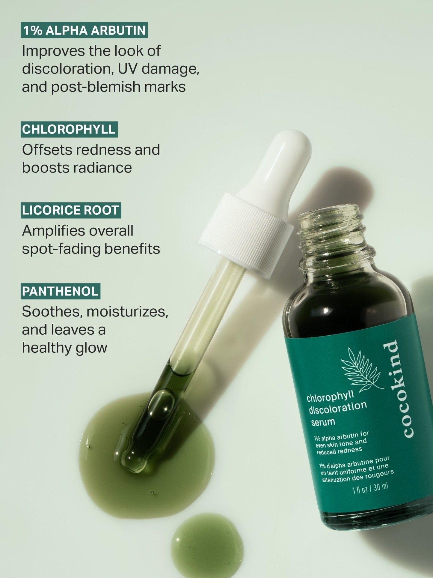 chlorophyll discoloration serum