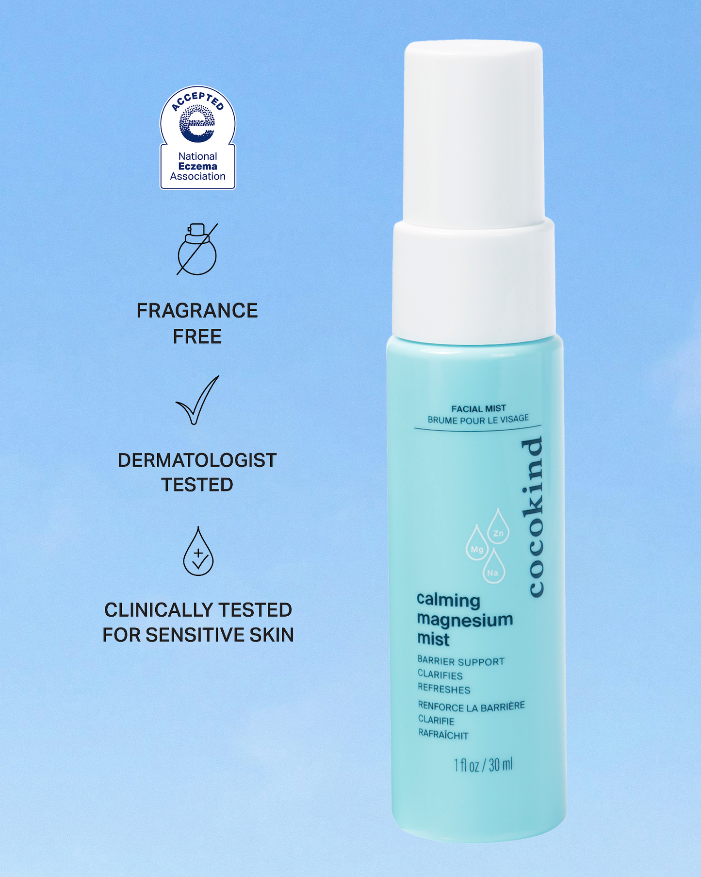travel-size calming magnesium mist